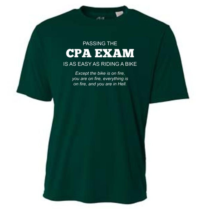 CPA Exam Accounting Major Certified Public Accountant Cooling Performance Crew T-Shirt