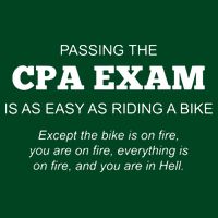 CPA Exam Accounting Major Certified Public Accountant Cooling Performance Crew T-Shirt