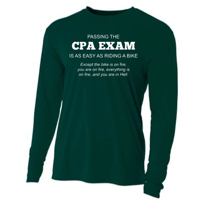 CPA Exam Accounting Major Certified Public Accountant Cooling Performance Long Sleeve Crew