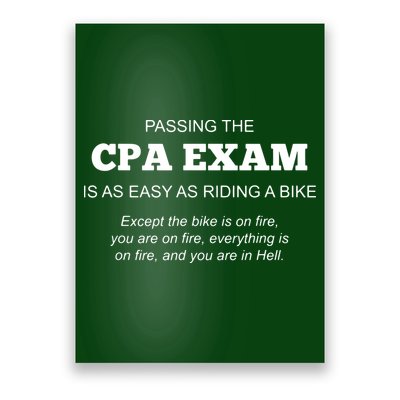 CPA Exam Accounting Major Certified Public Accountant Poster