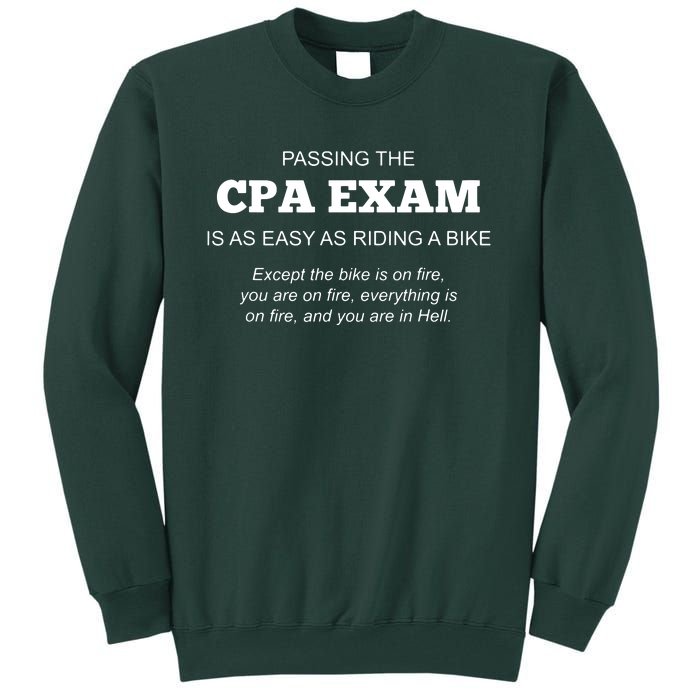 CPA Exam Accounting Major Certified Public Accountant Tall Sweatshirt