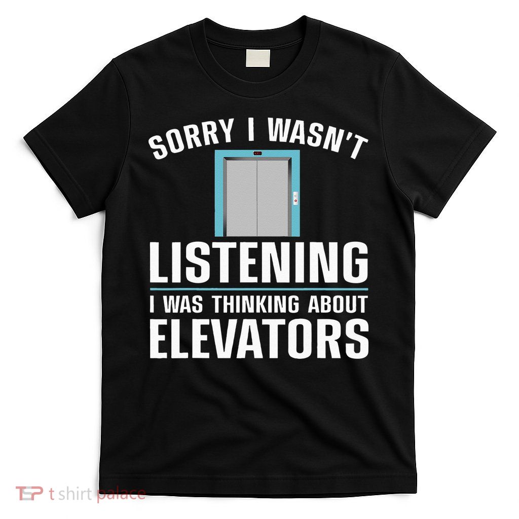 Cool Elevator Art Wo Inspector Mechanic Maintenance T-Shirt