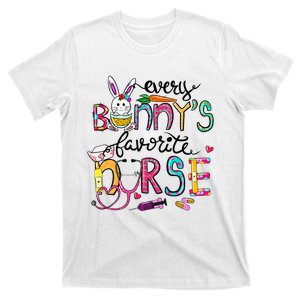 Cute Every Bunnys Is Favorite Nurse Cute Bunnies Easter Eggs T-Shirt