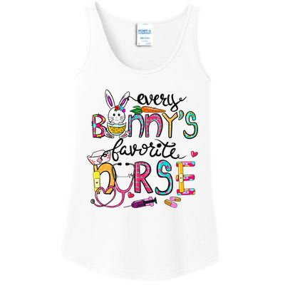 Cute Every Bunnys Is Favorite Nurse Cute Bunnies Easter Eggs Ladies Essential Tank