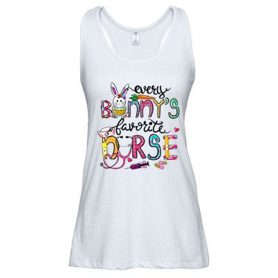 Cute Every Bunnys Is Favorite Nurse Cute Bunnies Easter Eggs Ladies Essential Flowy Tank