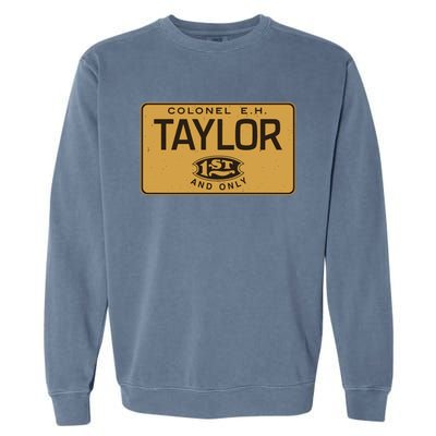 Colonel EH Bourbon Whiskey Badge Premium Garment-Dyed Sweatshirt