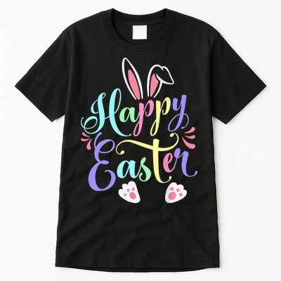 Cute Easter Bunny Face Funny Happy Easter Day Tall T-Shirt