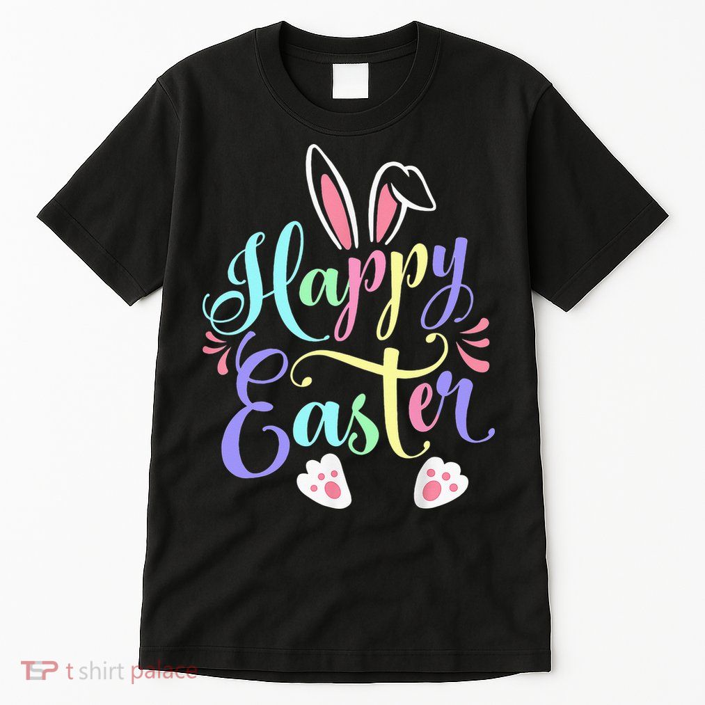 Cute Easter Bunny Face Funny Happy Easter Day Tall T-Shirt