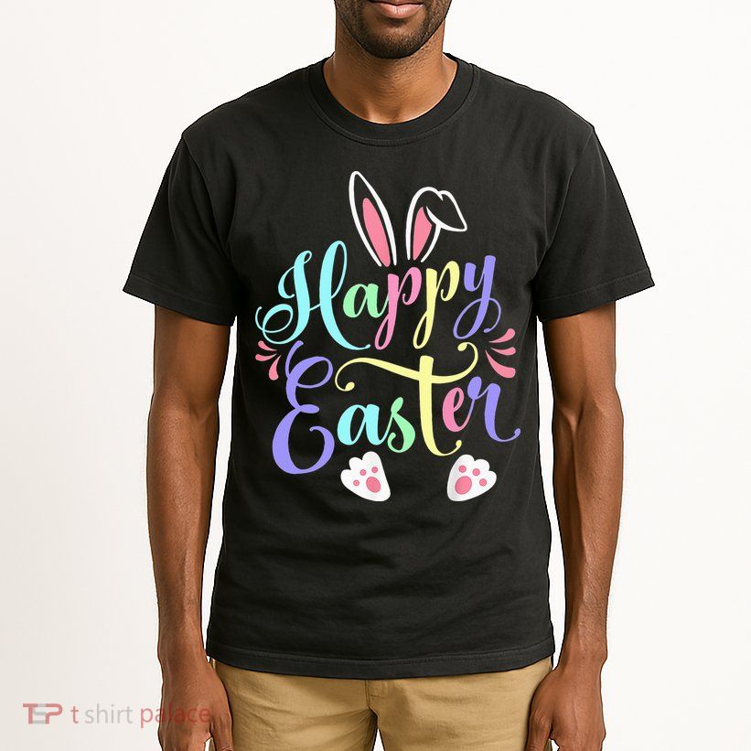 Cute Easter Bunny Face Funny Happy Easter Day Tall T-Shirt