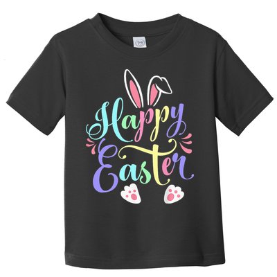 Cute Easter Bunny Face Funny Happy Easter Day Toddler T-Shirt