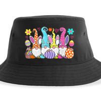 Cute Easter Bunny Spring Gnome Easter Egg Hunting And Basket Sustainable Bucket Hat