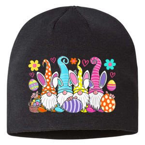 Cute Easter Bunny Spring Gnome Easter Egg Hunting And Basket Sustainable Beanie