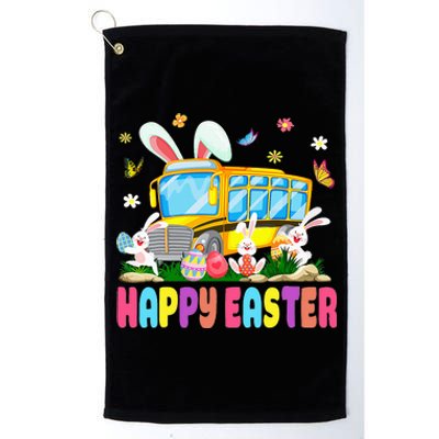 Cute Every Bunny's Favorite School Bus Driver Platinum Collection Golf Towel