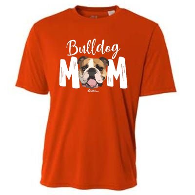 Cute English Bulldog Mom Top Funny Dog Walking For Women Cooling Performance Crew T-Shirt