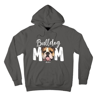 Cute English Bulldog Mom Top Funny Dog Walking For Women Hoodie