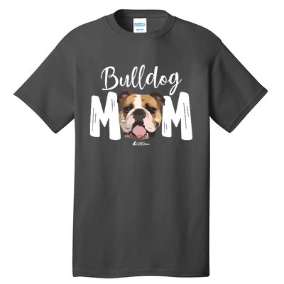 Cute English Bulldog Mom Top Funny Dog Walking For Women Tall T-Shirt