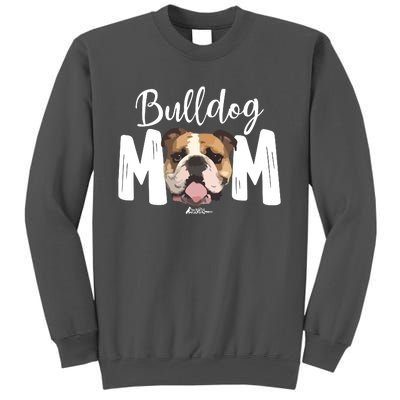 Cute English Bulldog Mom Top Funny Dog Walking For Women Tall Sweatshirt