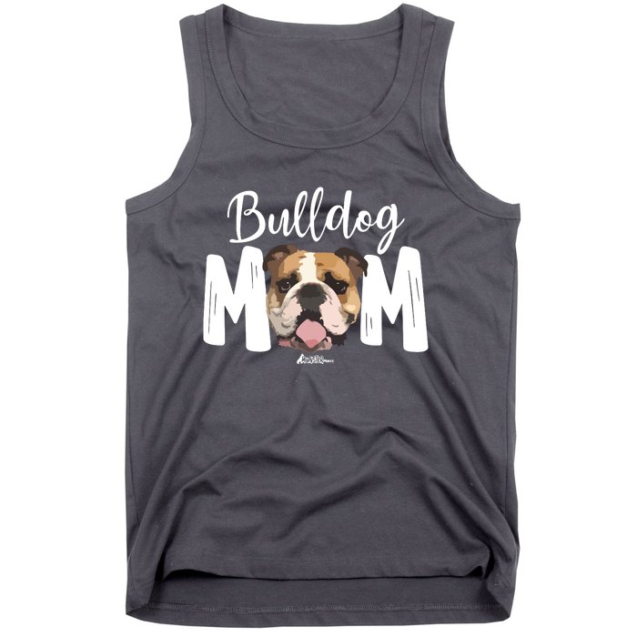 Cute English Bulldog Mom Top Funny Dog Walking For Women Tank Top