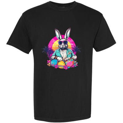 Cute Easter Bunny Retro Miami Look Colourful Eggs Garment-Dyed Heavyweight T-Shirt