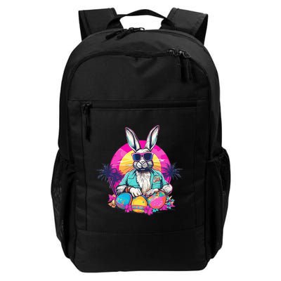 Cute Easter Bunny Retro Miami Look Colourful Eggs Backpack