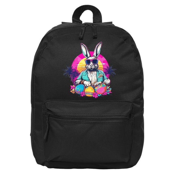 Cute Easter Bunny Retro Miami Look Colourful Eggs 16 in Basic Backpack
