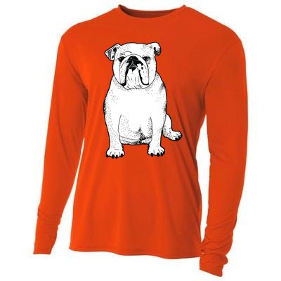 Cute English Bulldog Gifts For Dog Lover And Owner Cooling Performance Long Sleeve Crew