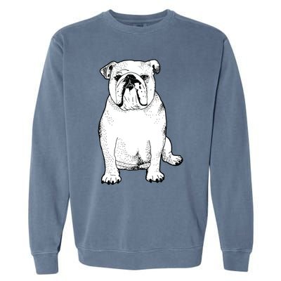 Cute English Bulldog Gifts For Dog Lover And Owner Garment-Dyed Sweatshirt