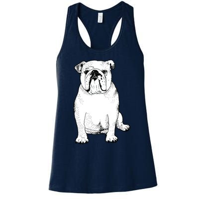 Cute English Bulldog Gifts For Dog Lover And Owner Women's Racerback Tank