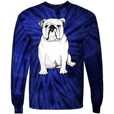 Cute English Bulldog Gifts For Dog Lover And Owner Tie-Dye Long Sleeve Shirt