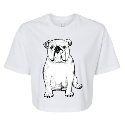 Cute English Bulldog Gifts For Dog Lover And Owner Bella+Canvas Jersey Crop Tee