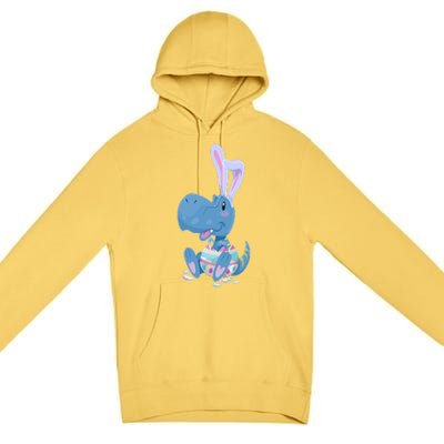 Cute Easter Baby Dinosaur Easter Egg Premium Pullover Hoodie