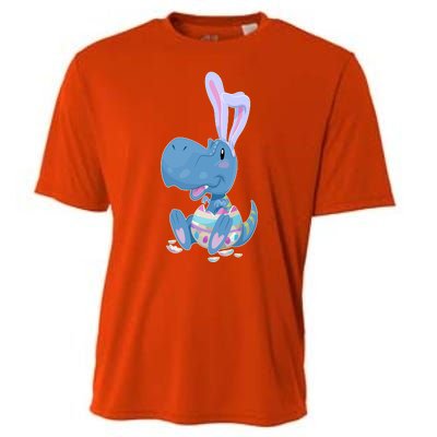 Cute Easter Baby Dinosaur Easter Egg Cooling Performance Crew T-Shirt