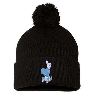 Cute Easter Baby Dinosaur Easter Egg Pom Pom 12in Knit Beanie