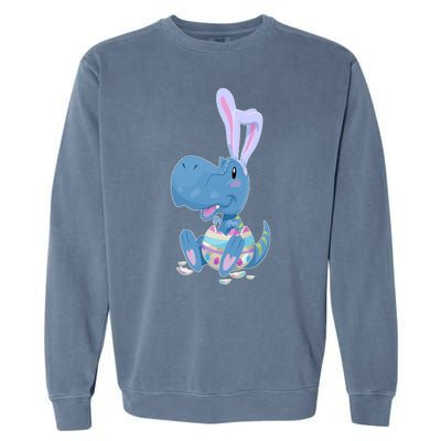 Cute Easter Baby Dinosaur Easter Egg Garment-Dyed Sweatshirt