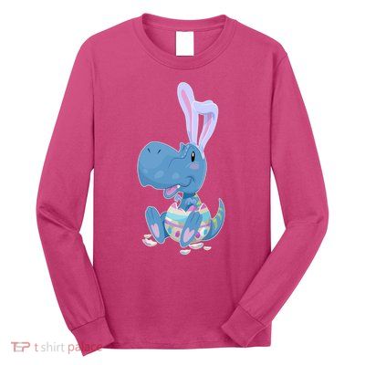 Cute Easter Baby Dinosaur Easter Egg Long Sleeve Shirt