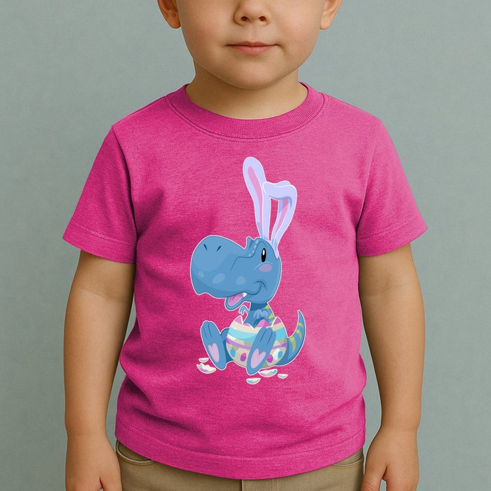 Cute Easter Baby Dinosaur Easter Egg Toddler T-Shirt