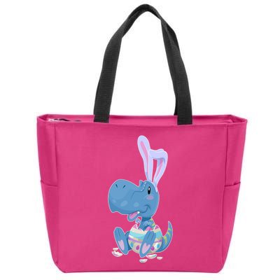 Cute Easter Baby Dinosaur Easter Egg Zip Tote Bag