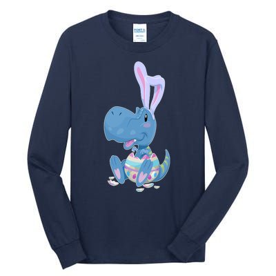 Cute Easter Baby Dinosaur Easter Egg Tall Long Sleeve T-Shirt