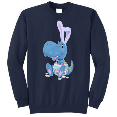 Cute Easter Baby Dinosaur Easter Egg Tall Sweatshirt