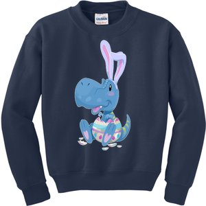 Cute Easter Baby Dinosaur Easter Egg Kids Sweatshirt