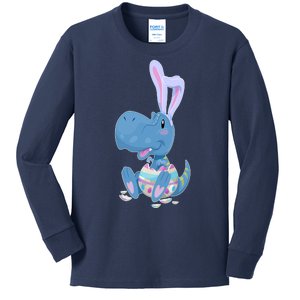 Cute Easter Baby Dinosaur Easter Egg Kids Long Sleeve Shirt