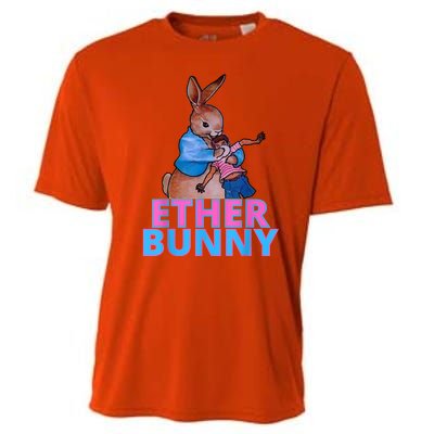 Colored Ether Bunny Easter Cooling Performance Crew T-Shirt