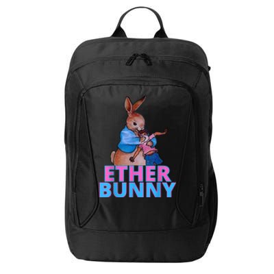 Colored Ether Bunny Easter City Backpack