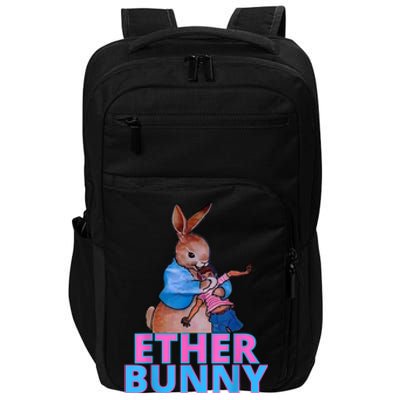 Colored Ether Bunny Easter Impact Tech Backpack