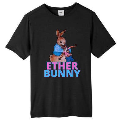 Colored Ether Bunny Easter Tall Fusion ChromaSoft Performance T-Shirt