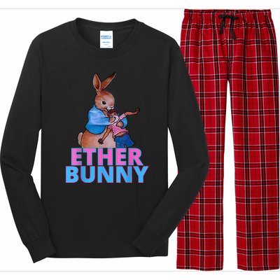 Colored Ether Bunny Easter Long Sleeve Pajama Set