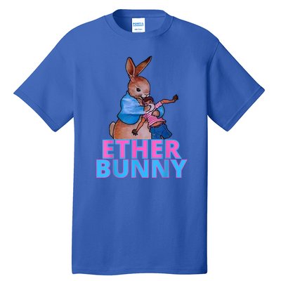 Colored Ether Bunny Easter Tall T-Shirt