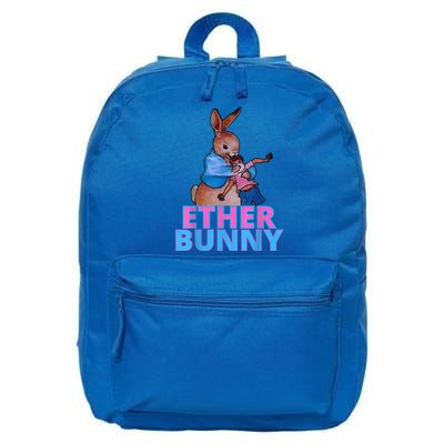 Colored Ether Bunny Easter 16 in Basic Backpack