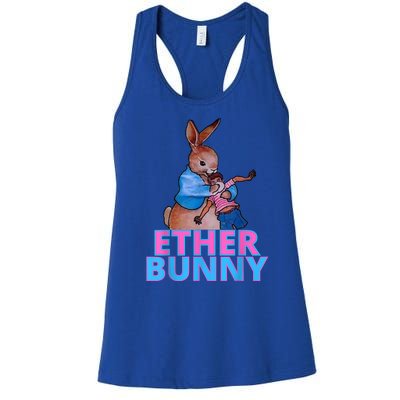 Colored Ether Bunny Easter Women's Racerback Tank