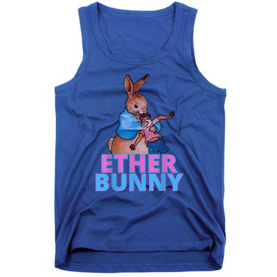 Colored Ether Bunny Easter Tank Top